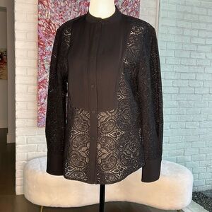 NWT Veronica Beard Naya Lace Top Size 4